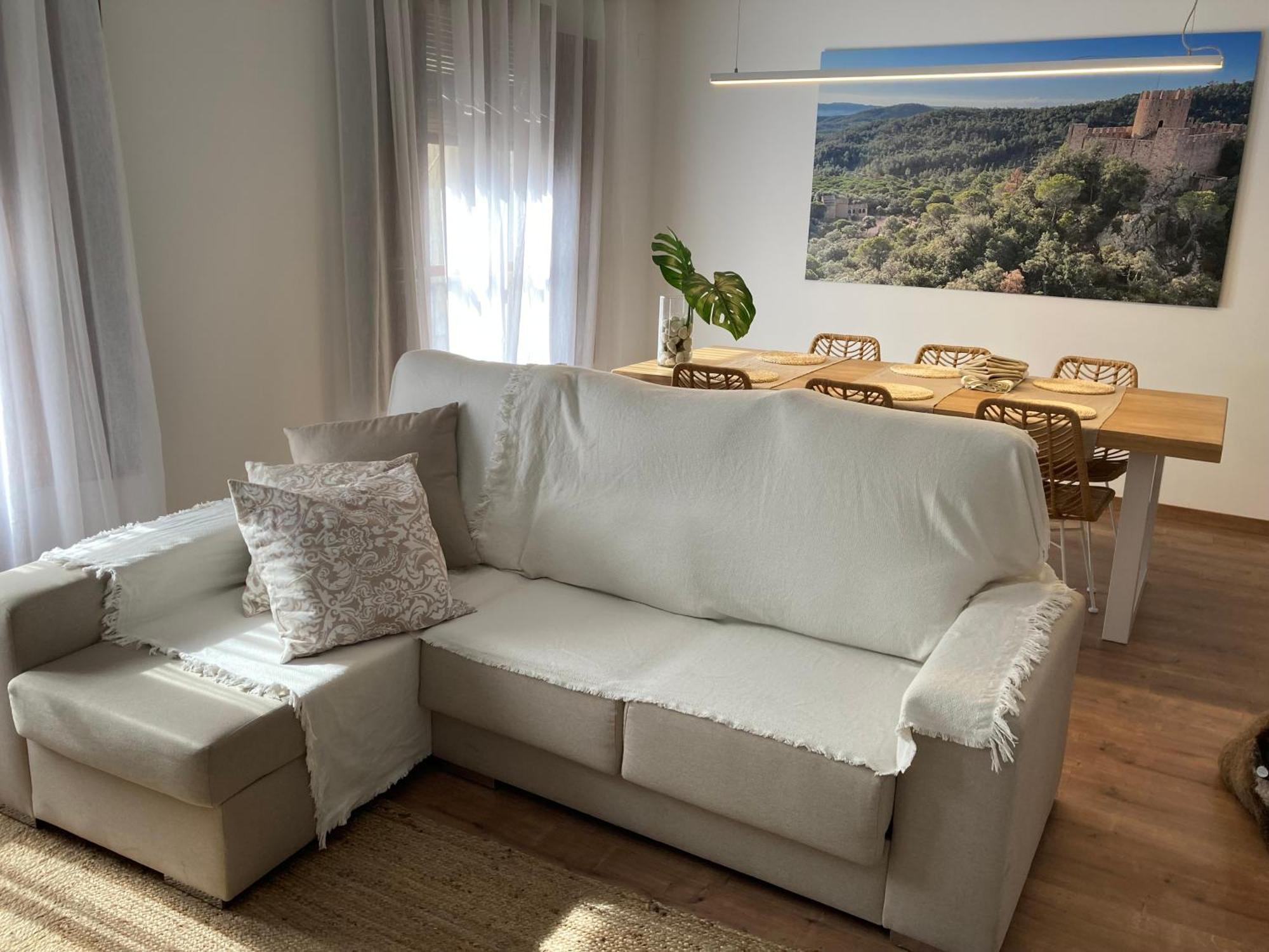 Apartamento céntrico, renovado y con mucho encanto Santa Coloma De Farners Esterno foto